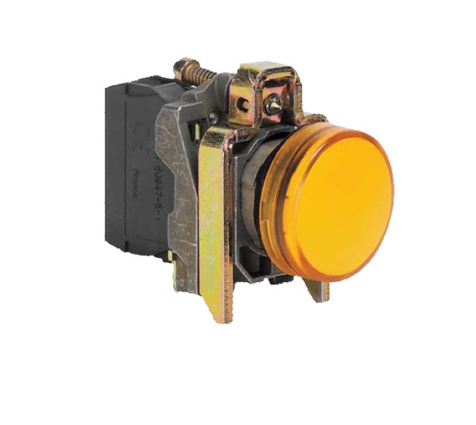 چراغ سیگنال فلزی نارنجی بدون لامپ اشنایدر XB4BV65