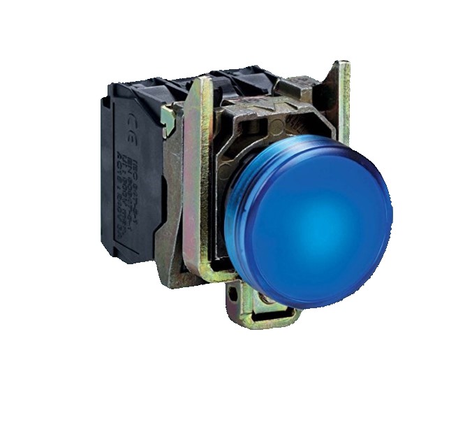 چراغ سیگنال فلزی آبی اشنایدر XB4BVB6