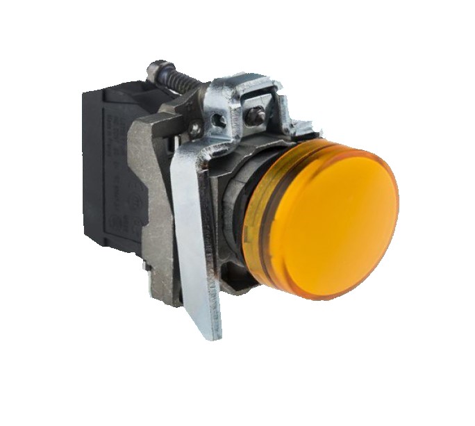 چراغ سیگنال فلزی اشنایدر XB4BVM5 نارنجی با LED